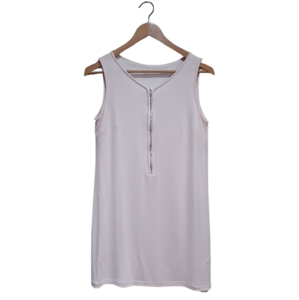 Blacky Dress Berlin Women's Sleeveless Shirt Dress Soft Pink Size 6